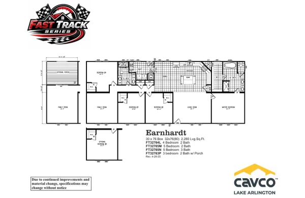 FT32764L Earnhardt Floor Plan FT32764L Earnhardt Floor Plan