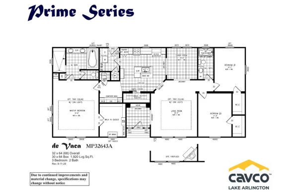 MP32643A De Vaca Floor Plan