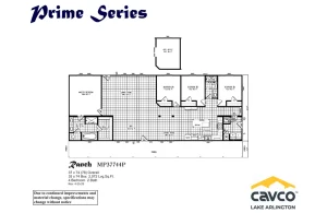 MP37744P Ranch XL Floor Plan