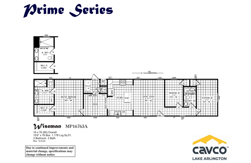 Wiseman MP16763A Floor Plan